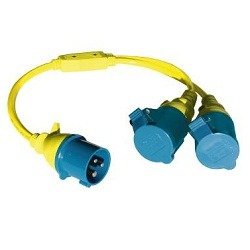 Adapter Cord 16A/250V-CEE plug/Schuko Coupling