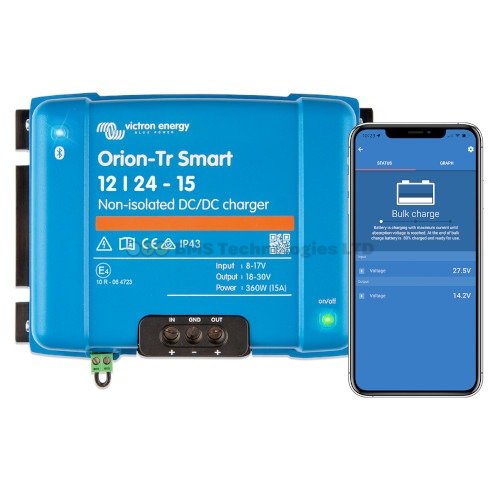 Orion-Tr Smart 12/24-15A Non-isolated DC-DC ch.