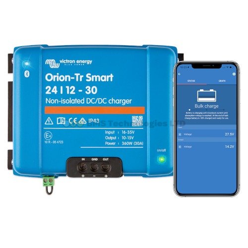 50A Buck-Boost converter Orion-Tr Smart 24/12-30A Non-isolated DC-DC ch.